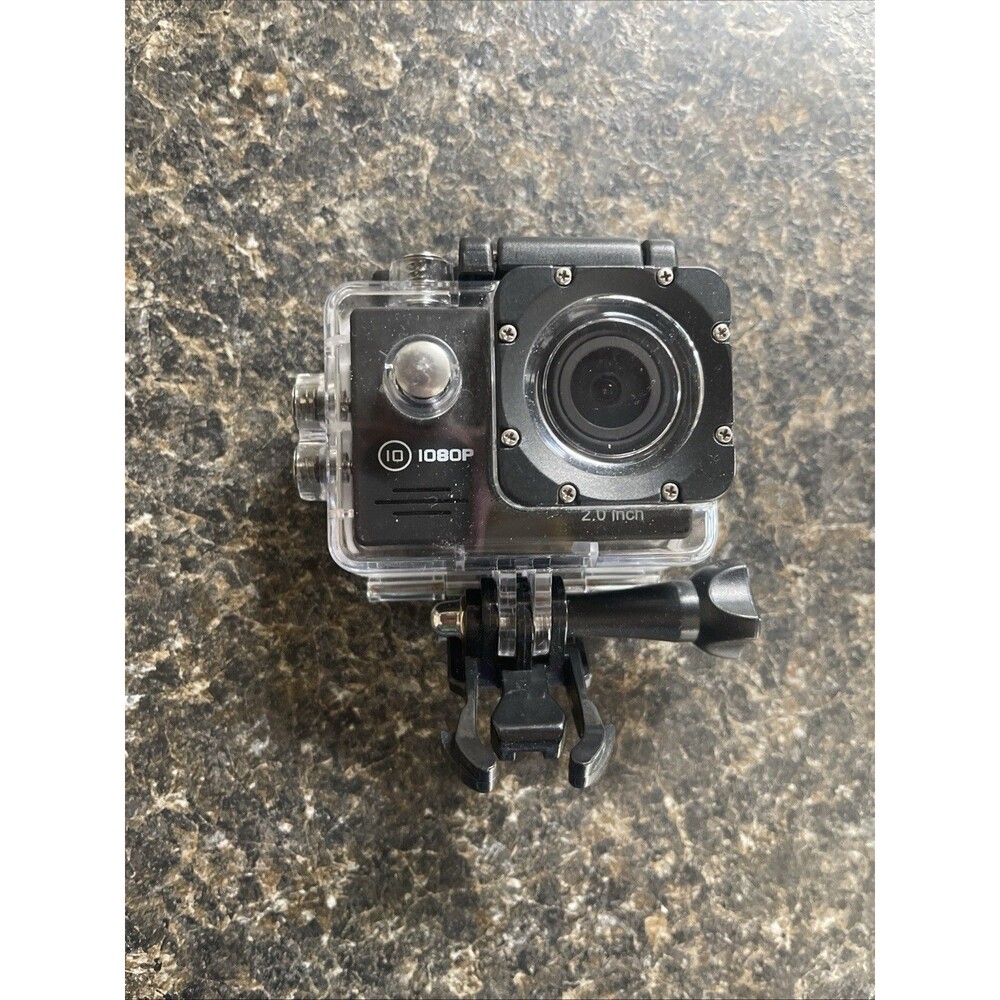 Sports Cam 1080p HD Helmet/Action Camera 2in LCD Waterproof 30M USB Black